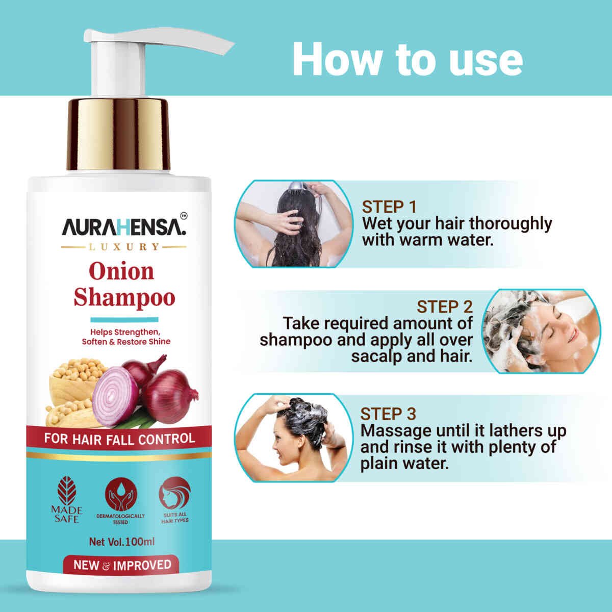 Buy Black Seed Onion Shampoo for Strong Hair at Best Price