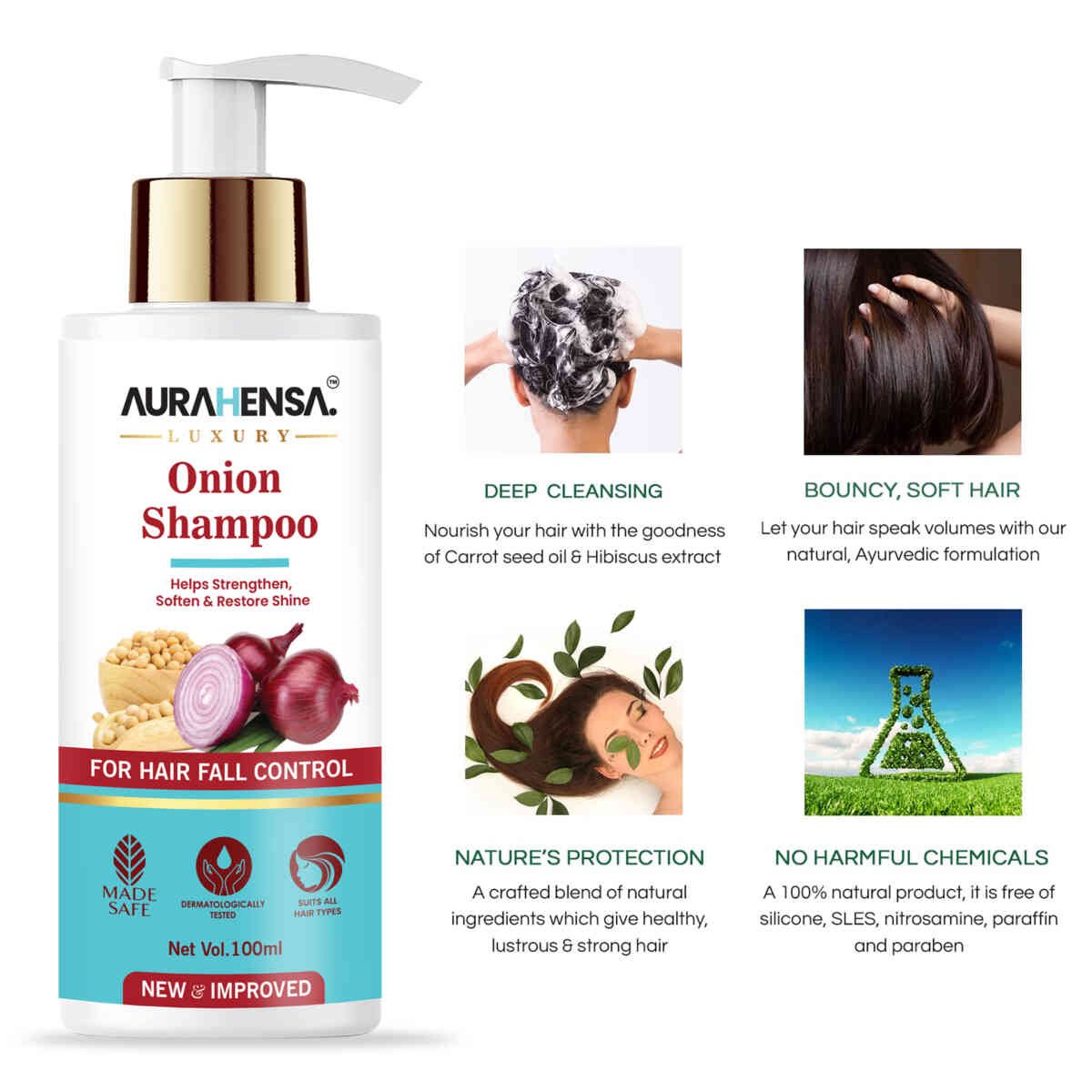 Buy Black Seed Onion Shampoo for Strong Hair at Best Price