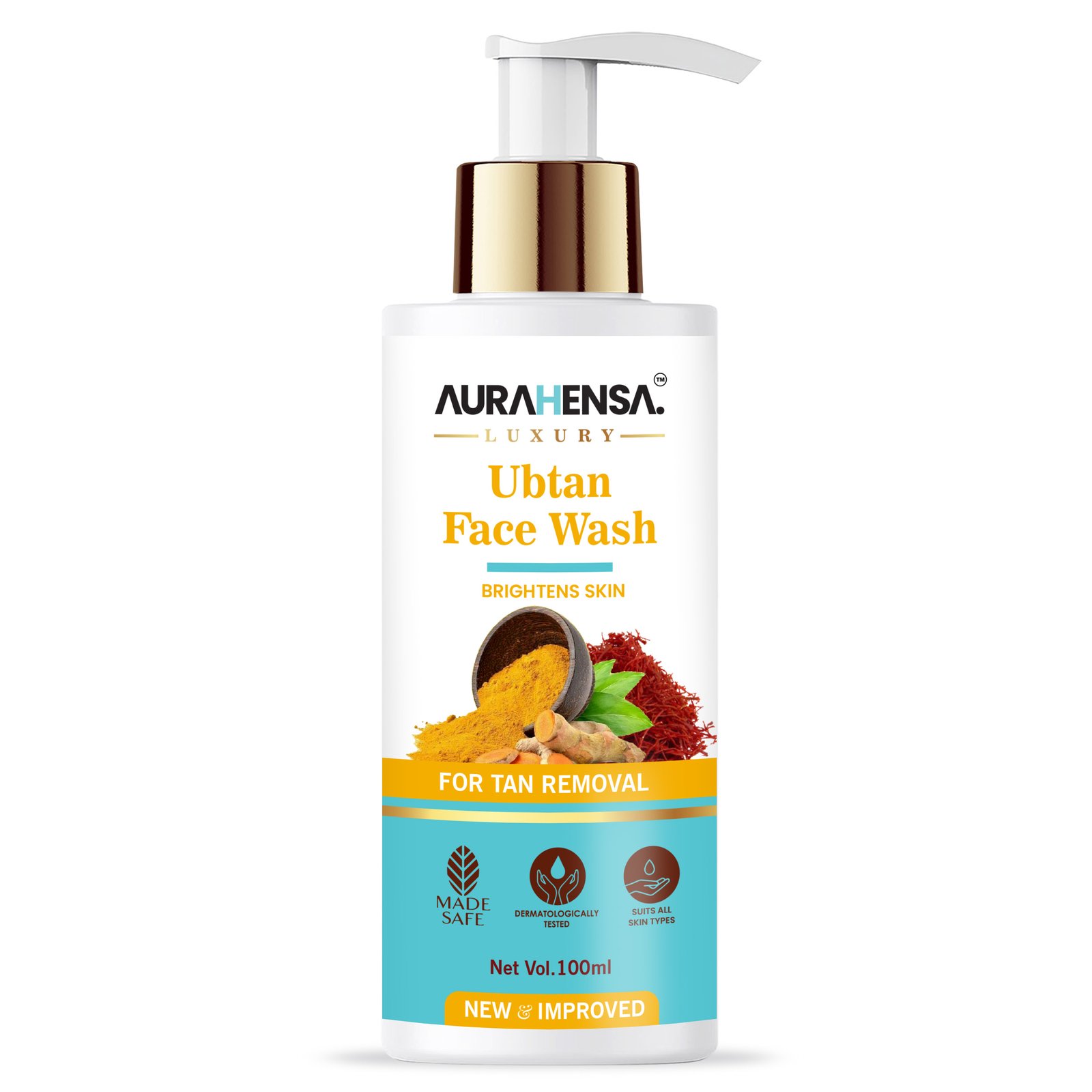Buy Ubtan Face Wash with Turmeric and Saffron for Tan Removal at Best Price