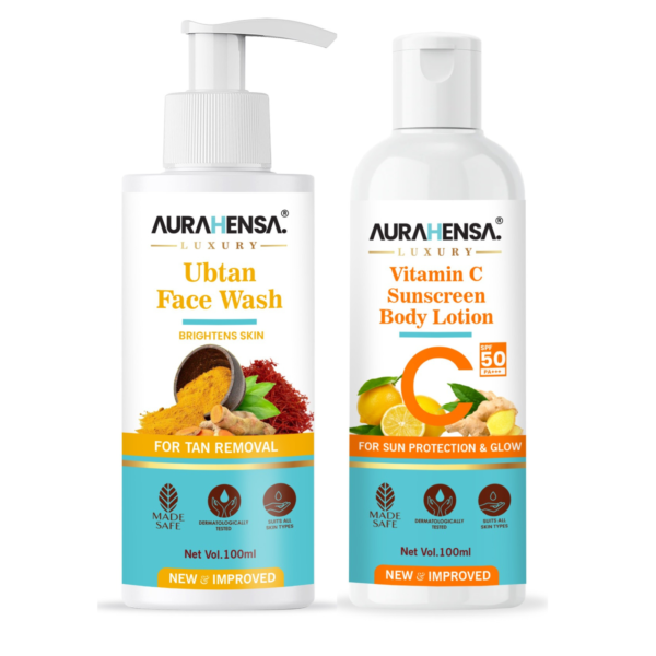 Buy Luxury Face Care Kit - Ubtan Fash Wash and Sunscreen Body Lotion at Best Price