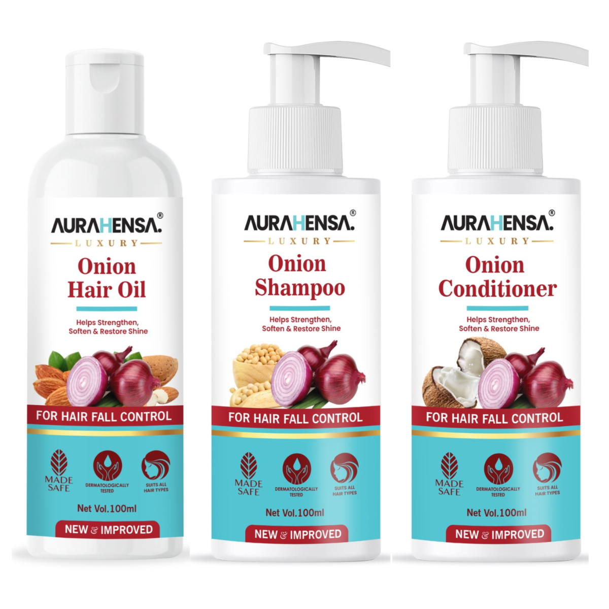 Buy Onion Hair Care Combo - Onion Hair Oil, Onion Shampoo & Onion Conditioner at Best Price for Hair Growth